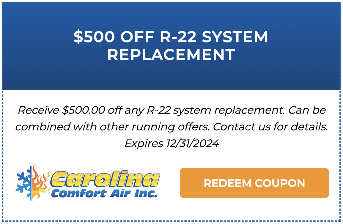 $500 OFF Any R-22 System Replacement
