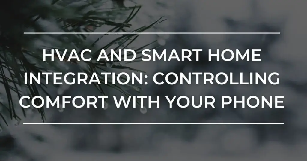 HVAC and smart home integration